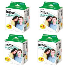 Instax HBCV00000SLONT Kare-Square 20'li Film 4'lü Set 80 Poz