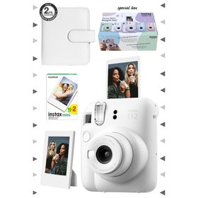 Instax Mini 12 Beyaz 20'li Film Çerçeve Kare Albüm ve Fotoğraf Makinesi Seti