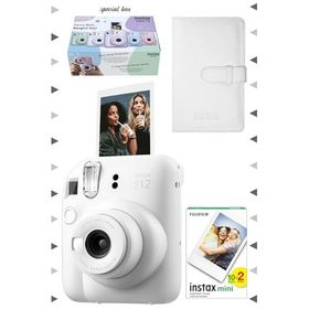 Instax Mini 12 Beyaz 20'li Film Laporta Albüm ve Fotoğraf Makinesi Seti