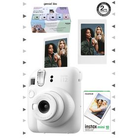 Instax Mini 12 Beyaz Çerçeve 10'lu Mini Film ve Fotoğraf Makinesi Seti
