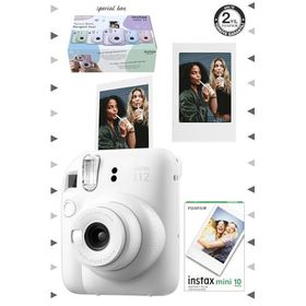 Instax Mini 12 Beyaz Çerçeve 10'lu Mini Film ve Fotoğraf Makinesi Seti