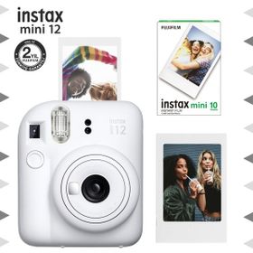 Instax Mini 12 Beyaz Çerçeve 10'lu Mini Film ve Fotoğraf Makinesi Seti