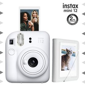 Instax Mini 12 Beyaz Fotoğraf Makinesi ve 28'li Mini Albüm Seti