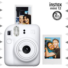 Instax Mini 12 Beyaz Fotoğraf Makinesi ve Fotoğraf Çerçeve Seti