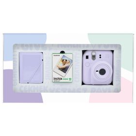 Instax Mini 12 Lila 10'lu Film 28'li Mini Albüm Bundle Box ve Fotoğraf Makinesi