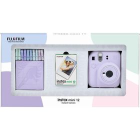 Instax Mini 12 Lila 10'lu Film Mandal Bundle Box ve Fotoğraf Makinesi