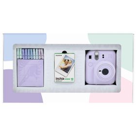 Instax Mini 12 Lila 10'lu Film Mandal Bundle Box ve Fotoğraf Makinesi