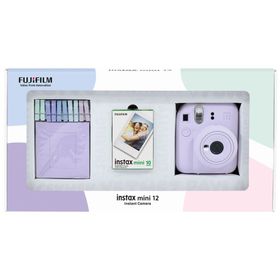Instax Mini 12 Lila 10'lu Film Mandal Bundle Box ve Fotoğraf Makinesi