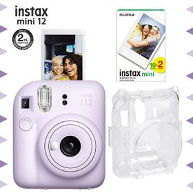 Instax Mini 12 Lila Fotoğraf Makinesi 20'li Film ve Şeffaf Kılıf Seti