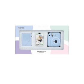 Instax Mini 12 Mavi 10'lu Film 28'li Mini Albüm Bundle Box ve Fotoğraf Makinesi