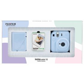 Instax Mini 12 Mavi 10'lu Film 28'li Mini Albüm Bundle Box ve Fotoğraf Makinesi