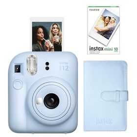 Instax Mini 12 Mavi 10'lu Film Laporta Albüm ve Fotoğraf Makinesi Seti