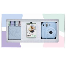 Instax Mini 12 Mavi 10'lu Film Mandal Bundle Box ve Fotoğraf Makinesi