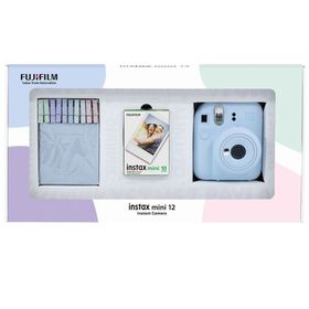 Instax Mini 12 Mavi 10'lu Film Mandal Bundle Box ve Fotoğraf Makinesi
