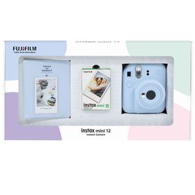Instax Mini 12 Mavi 10'lu Film PVC Albüm Bundle Box ve Fotoğraf Makinesi