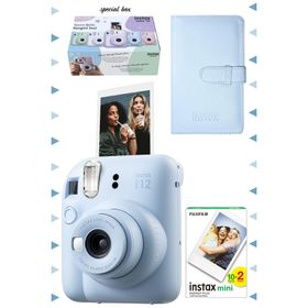 Instax Mini 12 Mavi 20'li Film Laporta Albüm ve Fotoğraf Makinesi Seti