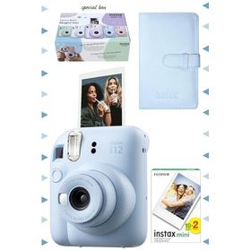 Instax Mini 12 Mavi 20'li Film Laporta Albüm ve Fotoğraf Makinesi Seti