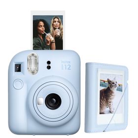Instax Mini 12 Mavi 28'li Mini Albüm ve Fotoğraf Makinesi Seti