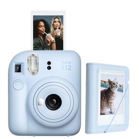 Instax Mini 12 Mavi 28'li Mini Albüm ve Fotoğraf Makinesi Seti