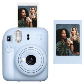 Instax Mini 12 Mavi Fotoğraf Çerçeve ve Fotoğraf Makinesi Seti