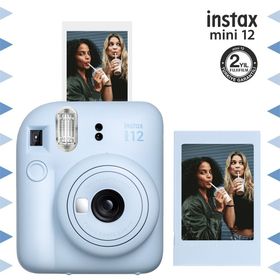 Instax Mini 12 Mavi Fotoğraf Çerçeve ve Fotoğraf Makinesi Seti