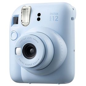 Instax Mini 12 Mavi Fotoğraf Makinesi 10'lu Film Kare Albüm ve Şeffaf Kılıf Seti