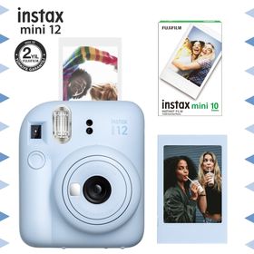 Instax Mini 12 Mavi Fotoğraf Makinesi Çerçeve ve 10'lu Mini Film Seti