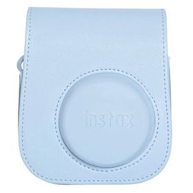 Instax Mini 12 Mavi Fotoğraf Makinesi Çerçeve ve Deri Kılıf Seti