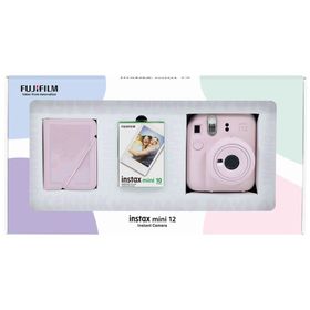 Instax Mini 12 Pembe 10'lu Film 28'li Mini Albüm Bundle Box ve Fotoğraf Makinesi