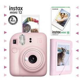Instax Mini 12 Pembe 10'lu Film Mini Albüm ve Fotoğraf Makinesi Seti