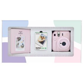 Instax Mini 12 Pembe 10'lu Film PVC Albüm Bundle Box ve Fotoğraf Makinesi