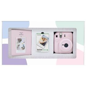Instax Mini 12 Pembe 10'lu Film PVC Albüm Bundle Box ve Fotoğraf Makinesi