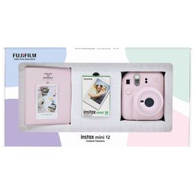Instax Mini 12 Pembe 10'lu Film PVC Albüm Bundle Box ve Fotoğraf Makinesi