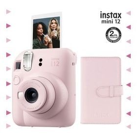 Instax Mini 12 Pembe 96'lı Laporta Albüm ve Fotoğraf Makinesi Seti