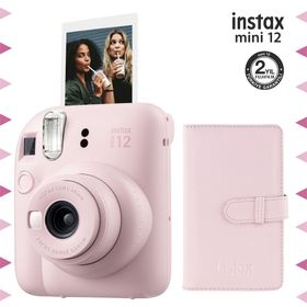 Instax Mini 12 Pembe 96'lı Laporta Albüm ve Fotoğraf Makinesi Seti