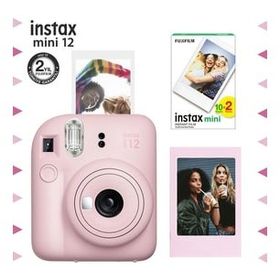 Instax Mini 12 Pembe Çerçeve 20'li Mini Film ve Fotoğraf Makinesi Seti