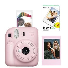 Instax Mini 12 Pembe Çerçeve 20'li Mini Film ve Fotoğraf Makinesi Seti