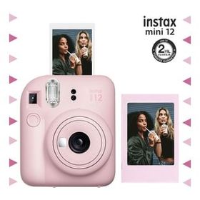 Instax Mini 12 Pembe Fotoğraf Çerçeve ve Fotoğraf Makinesi Seti