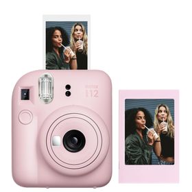 Instax Mini 12 Pembe Fotoğraf Çerçeve ve Fotoğraf Makinesi Seti