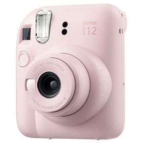 Instax Mini 12 Pembe Fotoğraf Makinesi 20'li Film Kıskaçlı Resim Standı ve Simli Pleksi Kılıf Seti