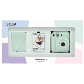 Instax Mini 12 Yeşil 10'lu Film 28'li Mini Albüm Bundle Box ve Fotoğraf Makinesi
