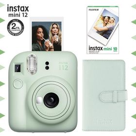 Instax Mini 12 Yeşil 10'lu Film Laporta Albüm ve Fotoğraf Makinesi Seti