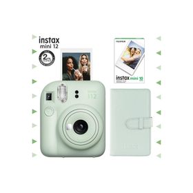 Instax Mini 12 Yeşil 10'lu Film Laporta Albüm ve Fotoğraf Makinesi Seti