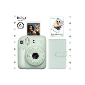 Instax Mini 12 Yeşil 10'lu Film Laporta Albüm ve Fotoğraf Makinesi Seti