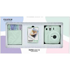 Instax Mini 12 Yeşil 10'lu Film Mandal Bundle Box ve Fotoğraf Makinesi