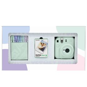 Instax Mini 12 Yeşil 10'lu Film Mandal Bundle Box ve Fotoğraf Makinesi