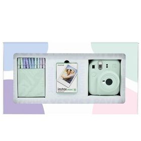Instax Mini 12 Yeşil 10'lu Film Mandal Bundle Box ve Fotoğraf Makinesi