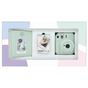 Instax Mini 12 Yeşil 10'lu Film PVC Albüm Bundle Box ve Fotoğraf Makinesi