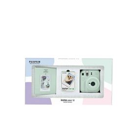 Instax Mini 12 Yeşil 10'lu Film PVC Albüm Bundle Box ve Fotoğraf Makinesi