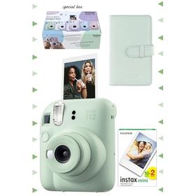 Instax Mini 12 Yeşil 20'li Film Laporta Albüm ve Fotoğraf Makinesi Seti